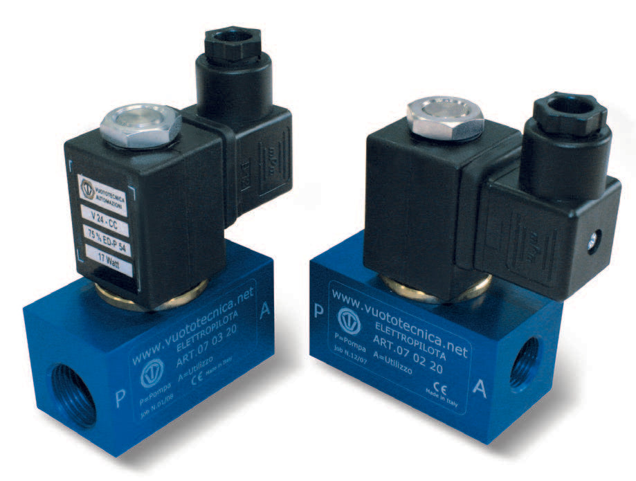 2 & 3Way Vacuum Solenoid Pilot Valves
