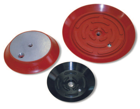 Double Seal - Flat Round Vacuum Cups With Vulcanised Support